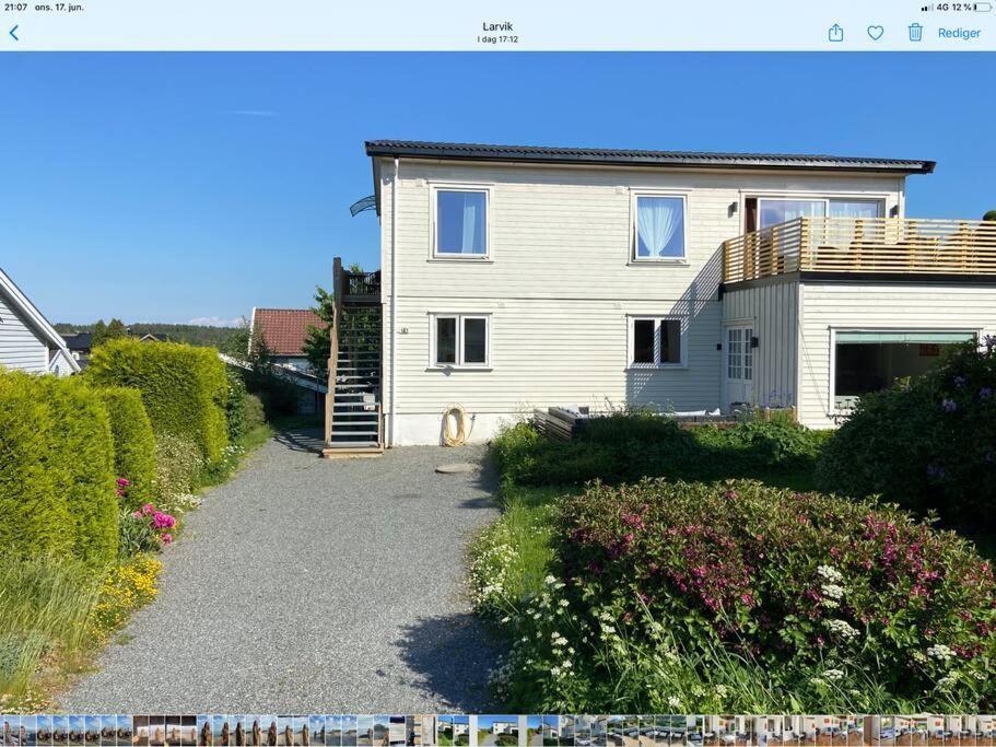 Lys Og Trivelig Leilighet I Larvik Exterior foto